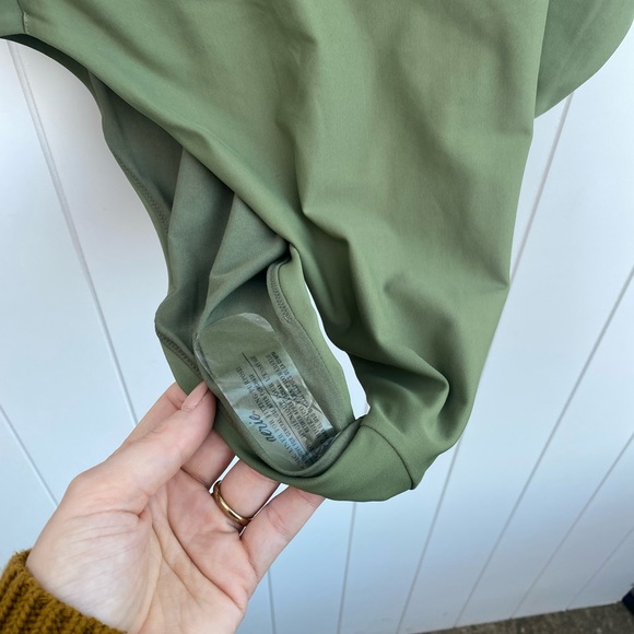 Aerie Super Scoop Cheeky One Piece Swimsuit in Green - Picture 7 of 11